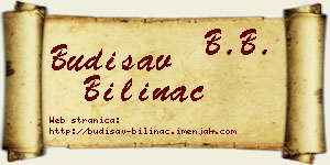 Budisav Bilinac vizit kartica